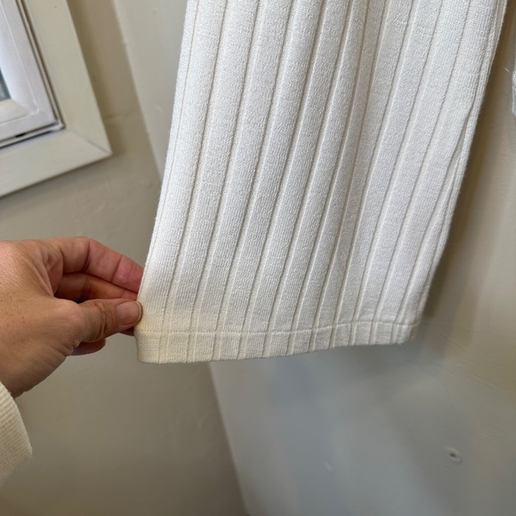 Madewell | Ribbed Button Front Boxy Fit Long Sleeve Shirt Lightweight Cardigan - Picture 8 of 12